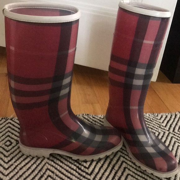 Burberry Shoes - Burberry plaid rain boots Burberry Shoes - Burberry plaid rain boots